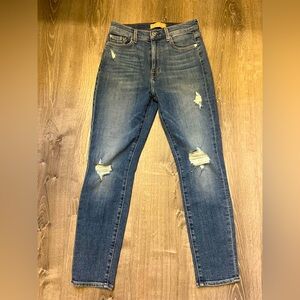 Women's 7 For All Mankind Luxe Vintage The High Waist Ankle Skinny Jeans-Size 27